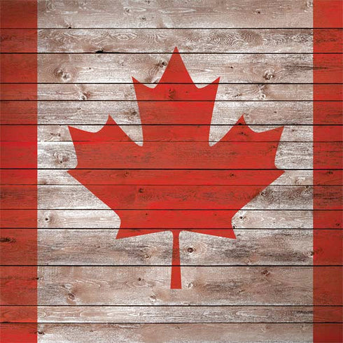 Canadian Flag Dark Wood Surface Book 2 15in Skin